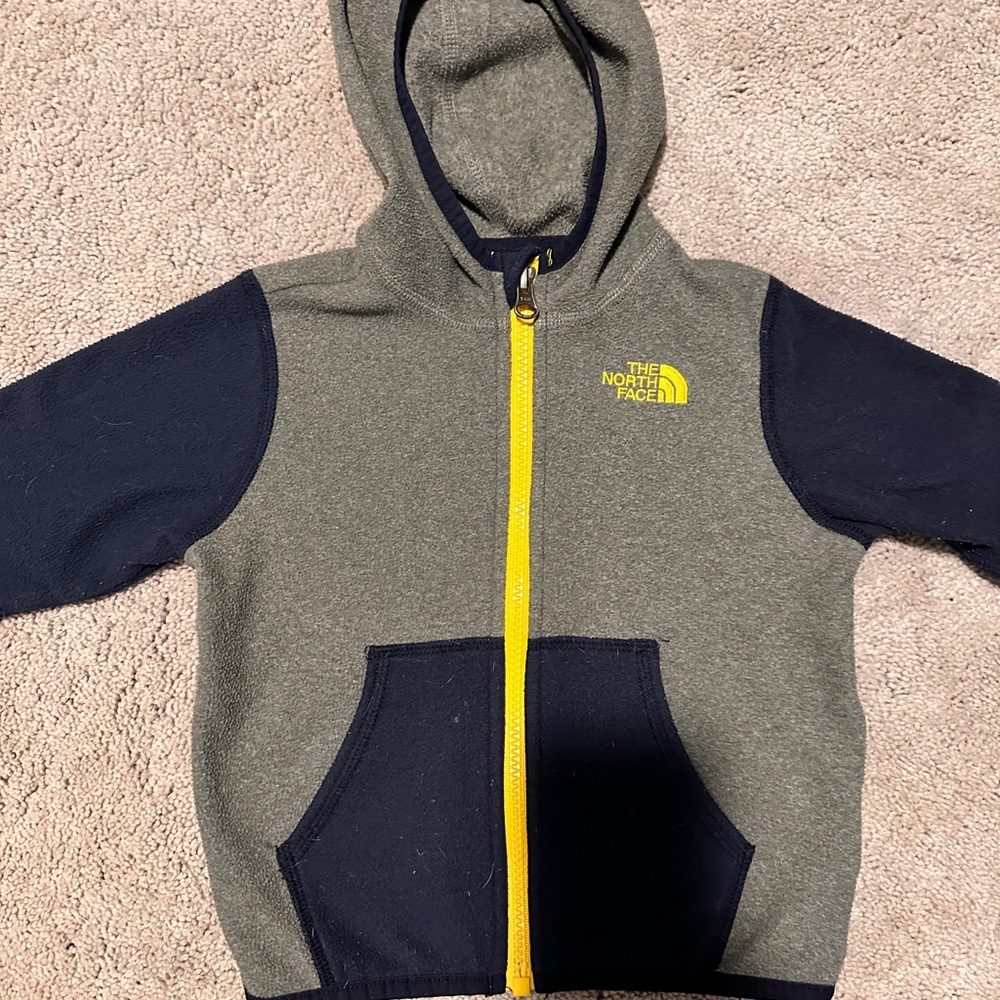 North face fleece zip up 18-24 months